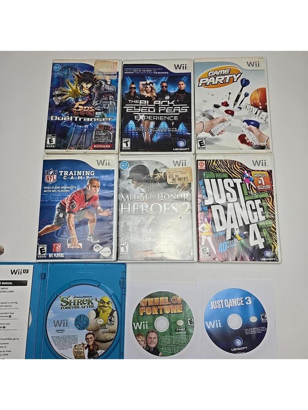 Lot of 9 Nintendo Wii Video Games Mix Call of Duty, Dance...